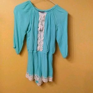 Seafoam colored romper